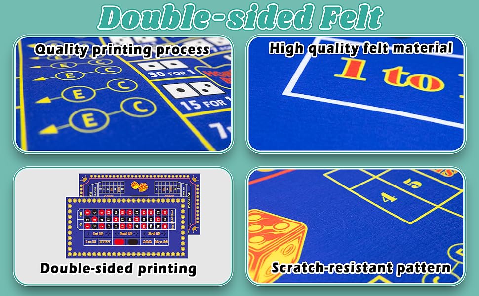 Double-sided felt